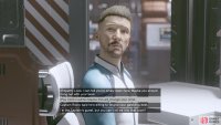 Head to the engineering deck and persuade or bribe Saldin to leave.