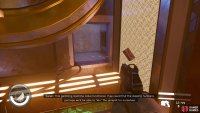 Find the vent on the bottom floor of the station.