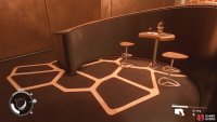 Head round to the back booth 