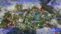 The location of the Bladewing Moth Trail northwest of Droplet Islands.