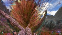 Stand in front of one of the plants to make it spew its pollen, then go to the other to harvest the seeds.