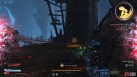 to find the Lucky Dice hiding behind a large stone to the left of the bridge. 