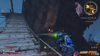 Head to the end of the bridge and drop down to the right