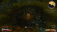 to find the third Lucky Dice sitting inside a hole in the ground. 