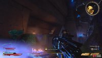 to find the Lucky Dice hiding behind a wall near the statues.