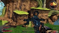 Jump to this ledge on the side of the cliff