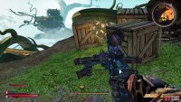 It will be hidden amongst some crates by the broken tower