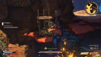 to find the Lucky Dice sitting in a wooden structure on some coral. 