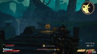 to find the Lucky Dice sitting on a broken wooden bridge. 