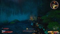 to find the second Lucky Dice sitting in front of a waterfall.