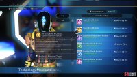 You can purchase upgrade modules for Starships from technology research merchants on space stations.