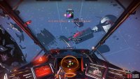 After using the Rendezvous Beacon, you’ll be led to a Derelict Freighter.