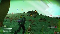 You can scan the local area by pressing C to see what elements are in the area.