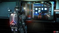 Any space station will have an Exosuit Research merchant, where you can purchase inventory slots.