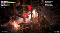 In the third room, go up here and then to the left