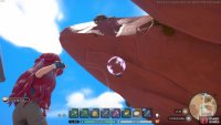 Use rocks to pop the balloon