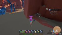 This chest is tucked up against the cliff side.