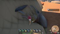 A chest can be found hidden beneath the moisture farm plane ruins.