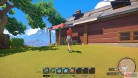 A chest can be found on the roof of the Ranch Store
