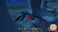 A chest can be found on the spine of the largest skeleton in the desert