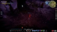 You’ll turn red when using Blood Hunger, allowing you to view the blood quality percentage and an icon of the blood type above any viable creature or humanoid, as seen in the top centre of the screen here.