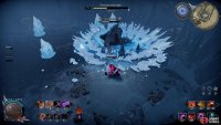 Ice Crash: Before, he comes crashing down, leaving behind a shockwave of ice in its wake.