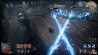 Copy: When the boss splits into two, it’ll cast attacks at you simultaneously.
