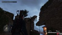 Awkward to see, but it is there, the Stone Eagle can be found on the ruined tower.