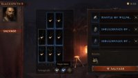 You can use the buttons on the bottom of the screen to select gear to salvage by rarity.