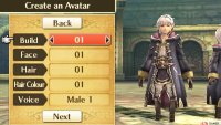Fire Emblem: Awakening lets you create your own character who will fight in battles.