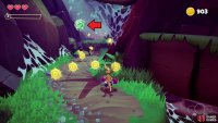 You can hit the green orb along the web to defeat the spider enemies