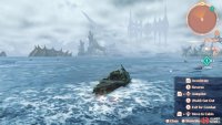 While driving the ship, no monsters will attack you.