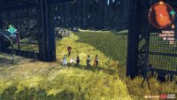 Afterwards, grab the nearby key and use it to unlock the gate.