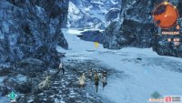 Look for this quest-related marker along the south path of the Aetia Region, Upper.