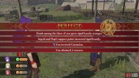 Results vary - a Perfect result will yield two Renown and a random Gift item.