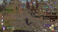 Use bows or swords to send Nader running (or flying) away.