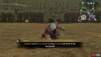 You don’t need to defeat him; he’ll retreat at 50% HP.