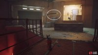 Hop up onto the beam and jump over to the lever at the back of the room to open the gate