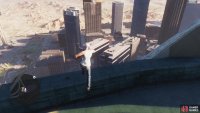 Once on the roof you can leap off,