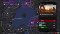 Venture activities are marked by purple diamonds on the map.