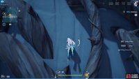 Find a safe space when traversing the mountain with thorns on as the thorns will throw you off if you touch them.
