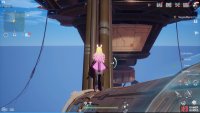 Jump over or climb the pillar, then use it to rest for a bit.