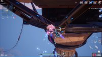 Dodge between gliding to maximize your horizontal distance.