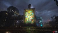 A Green Gotham Street Art painted by artist Kru Tuesday.