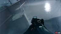 Jump onto the containers on the left when hit the wall