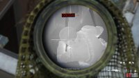 Throw a flash into the skylight, then snipe this blind man now the glass is shattered. Proceed to flash the rest of teh rooms to easily snipe the heavy armored heads.