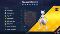 Mewtwo Tera Raid event caught drops 