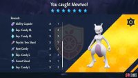 Mewtwo Tera Raid event caught drops 