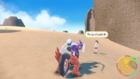 to find Belran standing beside a large rock.