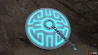 the blue shrine gate awaits at the end of the cave.